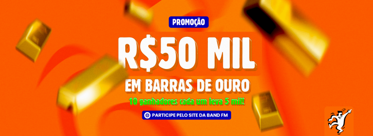 R$ 50 Mil em Barras de Ouro